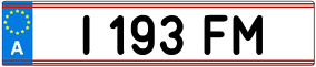 Truck License Plate
